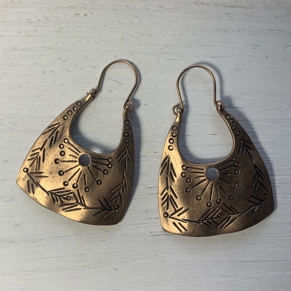 Gold Boho Dangle Earrings